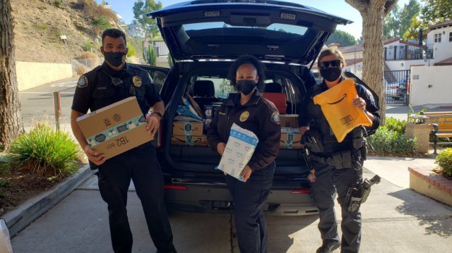Laguna Police Play Santa with Lost Packages